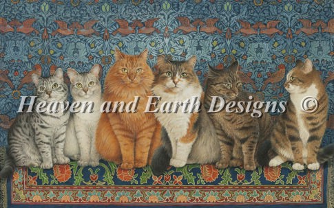 Lineup Of Cats - Click Image to Close